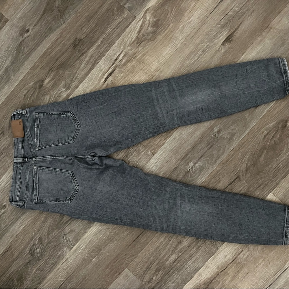 Zara grey stretch destroy denim 6
